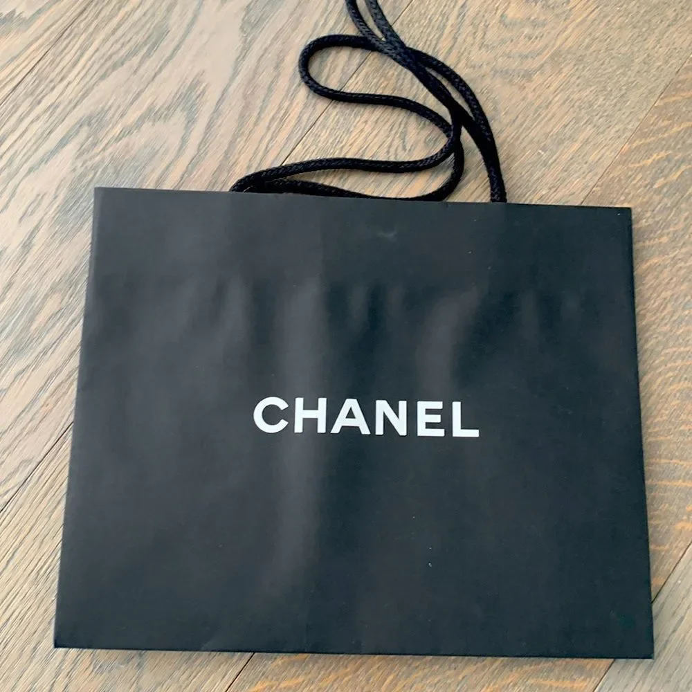 CHANEL Empty Gift Shopping Bag with Logo, 12” x 9.5”
